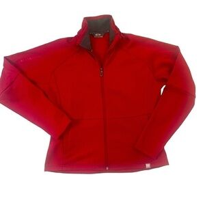 SALOMON Mid Weight Red Running Athletic Breathable Jacket Size Large